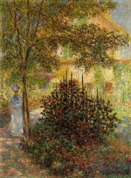 Camille Monet in the Garden at the House in Argenteuil